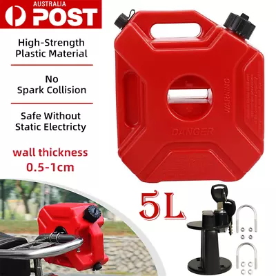 5L Plastic Jerry Can Spout Fuel Container Spare Petrol Storage Tank With Pour AU • $52.99