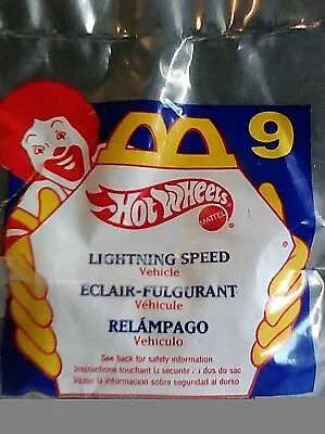 Mcdonalds Fast Food Toys 'lightning Speed' Vehicle #9 - Nip • $10.94