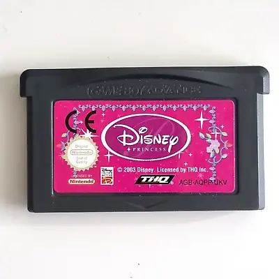 Disney Princess Nintendo Video Game Boy Advance Cartridge AGB-AQPP-UKV Genuine • £6.49