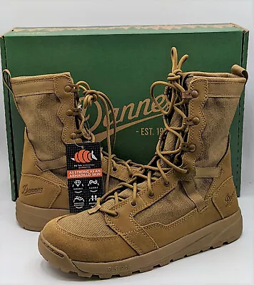 Danner Men's Resurgent 8  Hot Weather Military Boots [Coyote Brown Size 10 EE] • $49.99