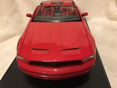 Beanstalk Group MUSTANG GT Roadster Concept~Bright Red/Red & Blk Int~1:18~AS NEW • $35