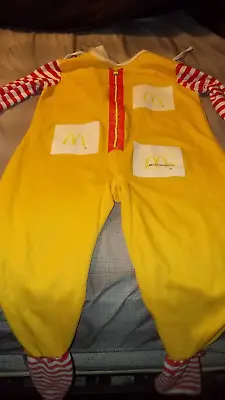 Vintage McDonald's Ronald Clown Halloween Kids Costume • $19.99