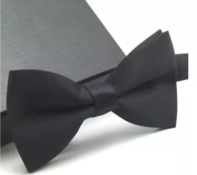 Men's Classic Formal Butterfly Pre-tied Black Bow Tie Bowtie Wedding Party Prom • $6.88