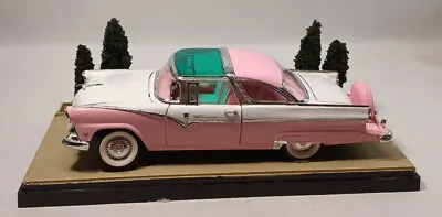 Road Signature 1955 Ford Fairlane Crown Victoria 1:18 Scale Diecast Pink White • $34.99