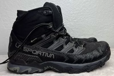 LA SPORTIVA Ultra Raptor II Mid GTX Wide Hiking Boot Mens Size US 9.5 Black • $69.99