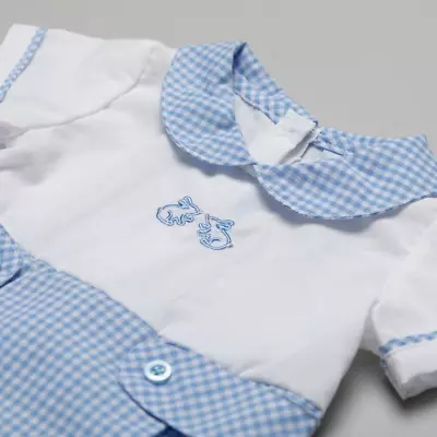 £8.99 • Buy Baby Boys Clothes Spanish Style Bunny Romper 0-3 3-6 6-9 Months