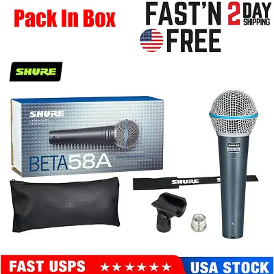 Beta 58A Supercardioid Dynamic Vocal Microphone - US Fast Free Shipping • $39.99
