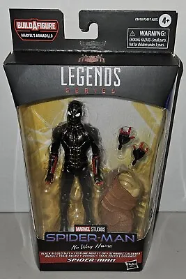 Marvel Legends Spider-Man Black Gold Suit Figure BAF Armadillo • $28
