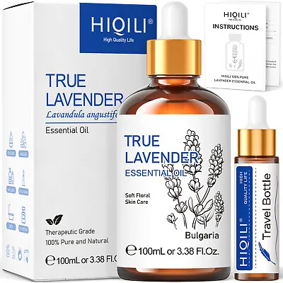 HIQILI 100ml Lavender Essential Oil 100% Pure Natural For Diffuser Sleep Skin • $11.58