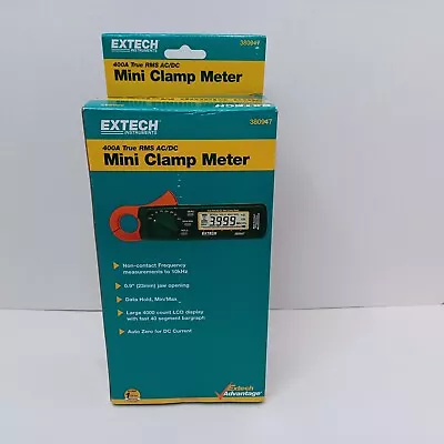 Extech 380947 Mini Clamp Meter 400A TRUE RMS AC / DC New No Sign Of Use • $249