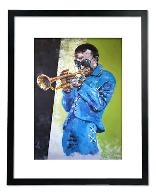 Miles Davis Oil Portrait Painting Matte Print Music Art Jazz Music • $45