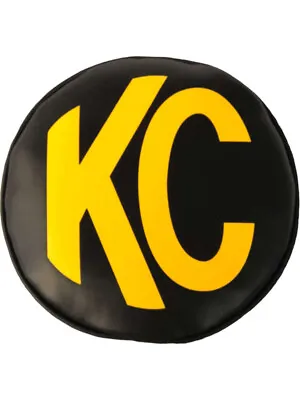 KC Hilites Light Cover Yellow KC Daylighter Logo Plastic Black 6 Vinyl (5102) • $92.07