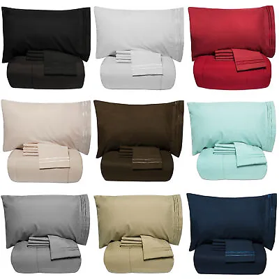 Luxury 5 Piece Bed-In-A-Bag Down Alternative Comforter & Sheet Set 12 Colors • $47.69