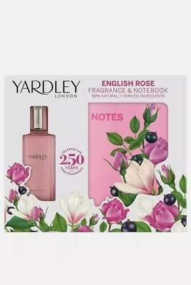 Yardley London English Rose Eau De Toilette Fragrance & Notebook Gift Set • £9.99