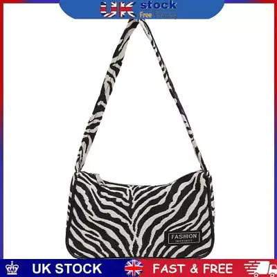 Animal Pattern Women Underarm Shoulder Bag Women Travel Handbags (Zebra) • £6.89