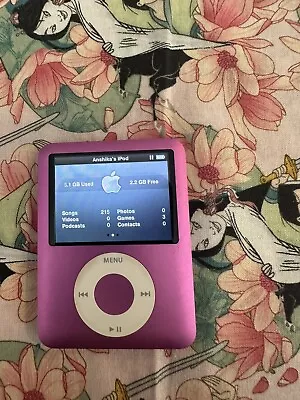 Apple IPod Nano 3rd Generation - 8 GB - Pink Good Working Condition • $15.50