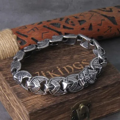 $15.95 • Buy Viking Ouroboros Stainless Steel Bracelet Vintage Punk Hippop Street Men Jewelry