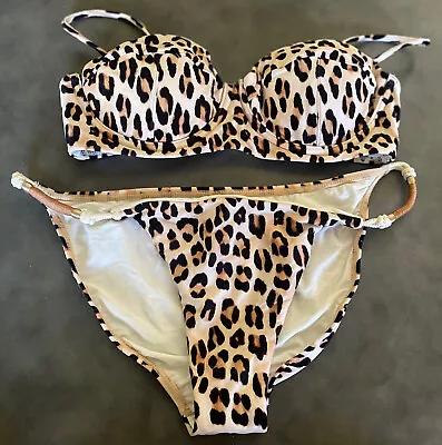 VIX Animal Print Bathing Suit 2 Piece Large • $35