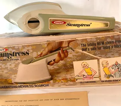 Vintage OSROW SEAMSTRESS Sewing Steam Generator Iron 1973 Model SB15  W/Box • $9.99