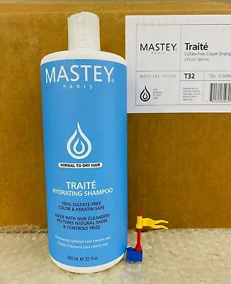 Mastey Traite Hydrating Shampoo With Pump 33 Oz/980 ML Each FREE FAST Shipping • $30.40