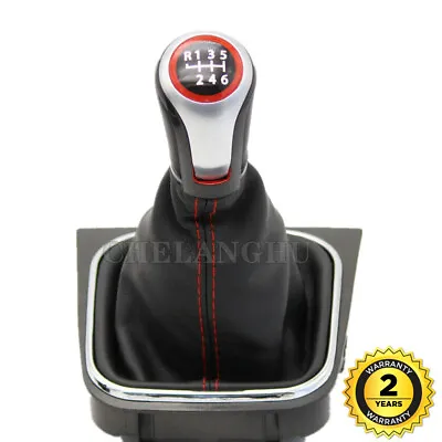$25.99 • Buy 6 Speed Gear Stick Shift Knob For VW Jetta GLI Golf 5 MK5 6 MK6 GTI GTD R32 R20