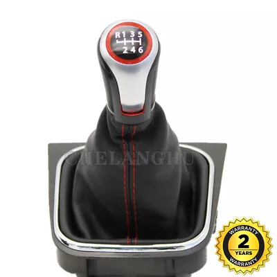 $25.99 • Buy 6 Speed Gear Stick Shift Knob For VW Jetta GLI Golf 5 MK5 6 MK6 GTI GTD R32 R20