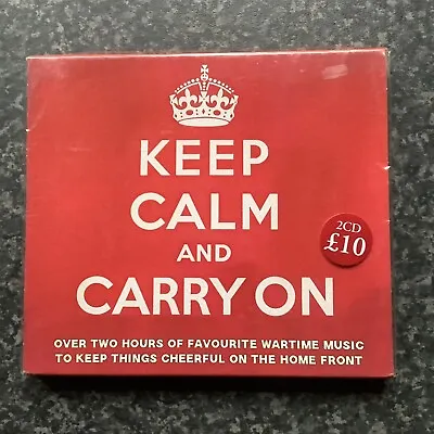'Keep Calm And Carry On'  2 Cd Set 'Favourite Wartime Music' New & Sealed Vera L • £4.29