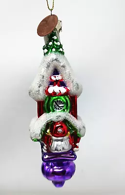 Mark Klaus Ornament Blown Glass 2003 Clock Tower Christmas Holiday Vintage  #S2 • $6.29