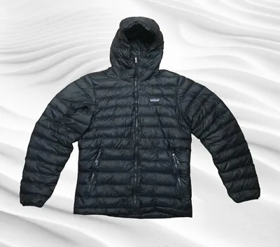 Patagonia Down Sweater Hoody Puffer Jacket Men's Small Black 84701 • $139.95