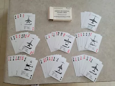 $5 • Buy Vintage 1979 Aircraft Recognition Playing Cards Complete