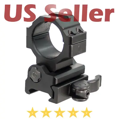 UTG 30mm Flip To Side Picatinny Weaver Quick Detach Ring Mount Aluminum 2 Insert • $21.50