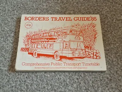 £4.99 • Buy Borders Travel Guide Scottish Bus Timetable Book (1985) Eastern Lowland