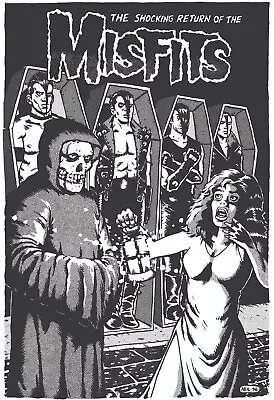 Misfits 13  X 19  Re-Print Music Concert Poster • $19.95