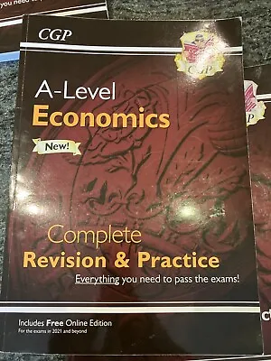 CGP A-Level Economics Complete Revision And Practice Guide • £4.50