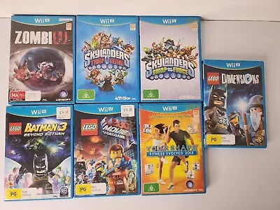 Wii U Nintendo  7 Games Bundle  Zombiu Skylanders Lego Your Shape Batman..  • $59.99