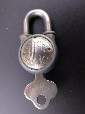 Vintage ACE Mini Padlock With Key Made In The USA • $15