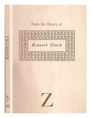 ZWEMMER'S BOOKSHOP (LONDON) From The Library Of Kenneth Clark 1989 First Edition • £20.70