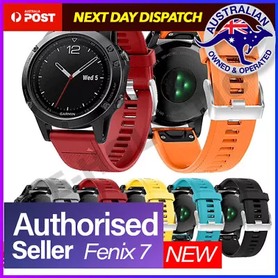 Replacement Silicone Band Strap For Garmin Fenix 5/6/7/7 Plus/ Fenix 7x Plus/6x • $11.95