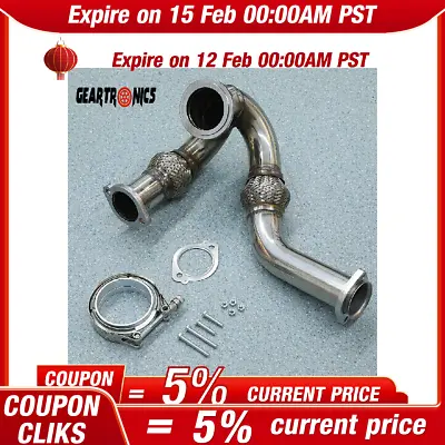 New Y-pipe Up Pipe Turbo Install Gasket Clamp For 03-07 Ford 6.0 Powerstroke Us* • $72.36