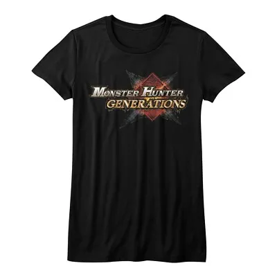 Monster Hunter Generations Black Junior Women's T-Shirt • $36.93