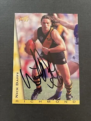 $8 • Buy 1997 Select Nick Daffy Richmond Personally Signed Card In Mint Condition