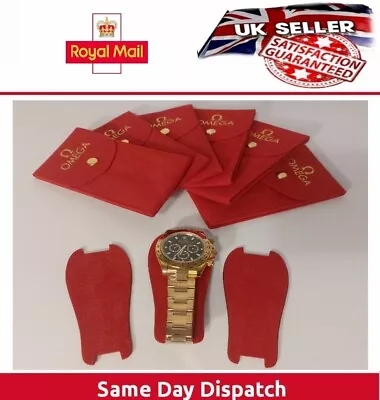 Genuine Omega Watch Travel Case Pouch & Insert - Red Velvet - Watch Box Case Bag • £10.25