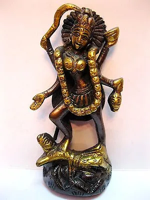 $29.90 • Buy Best Kali Brass Statue Shiva Alter Meditation Durga Kaali Maa Hindu Goddess~k110