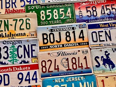 Embossed License Plates In Craft Condition -  All States Available & More • $17.99
