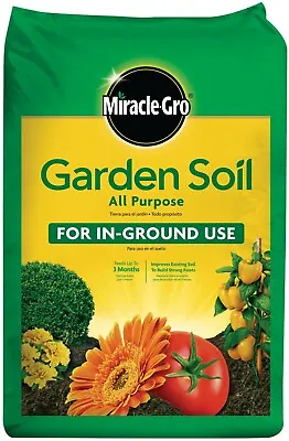 Miracle-Gro Garden Soil All Purpose For In-Ground Use 1 Cu. Ft. • $27.48