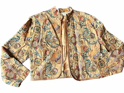 Vintage Pier 1 Imports Passports Tapestry Jacket Women's Size Large.      M1 • $34.99