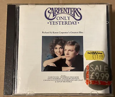 Carpenters - Only Yesterday - Richard  Karen Carpenter's Greatest Hit - Album • £3