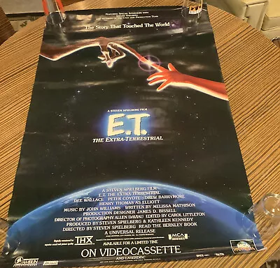 E.T THE EXTRA-TERRESTRIAL Video Store Movie Promo POSTER (1982) • $14.99