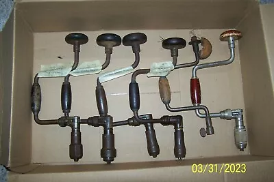 Vintage Carpenters Breast Drills (6)-Miller Falls Chapman S Hall Stanley  • $39.99