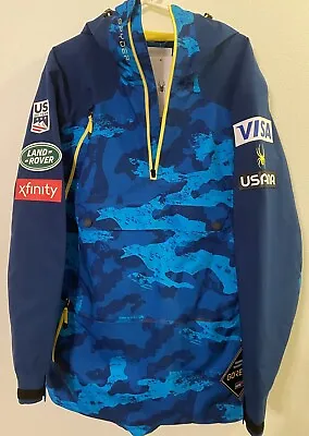 *nwt* Us Ski Team Official Spyder Blue Camo Gortex Jacket Mens Xl • $379.99